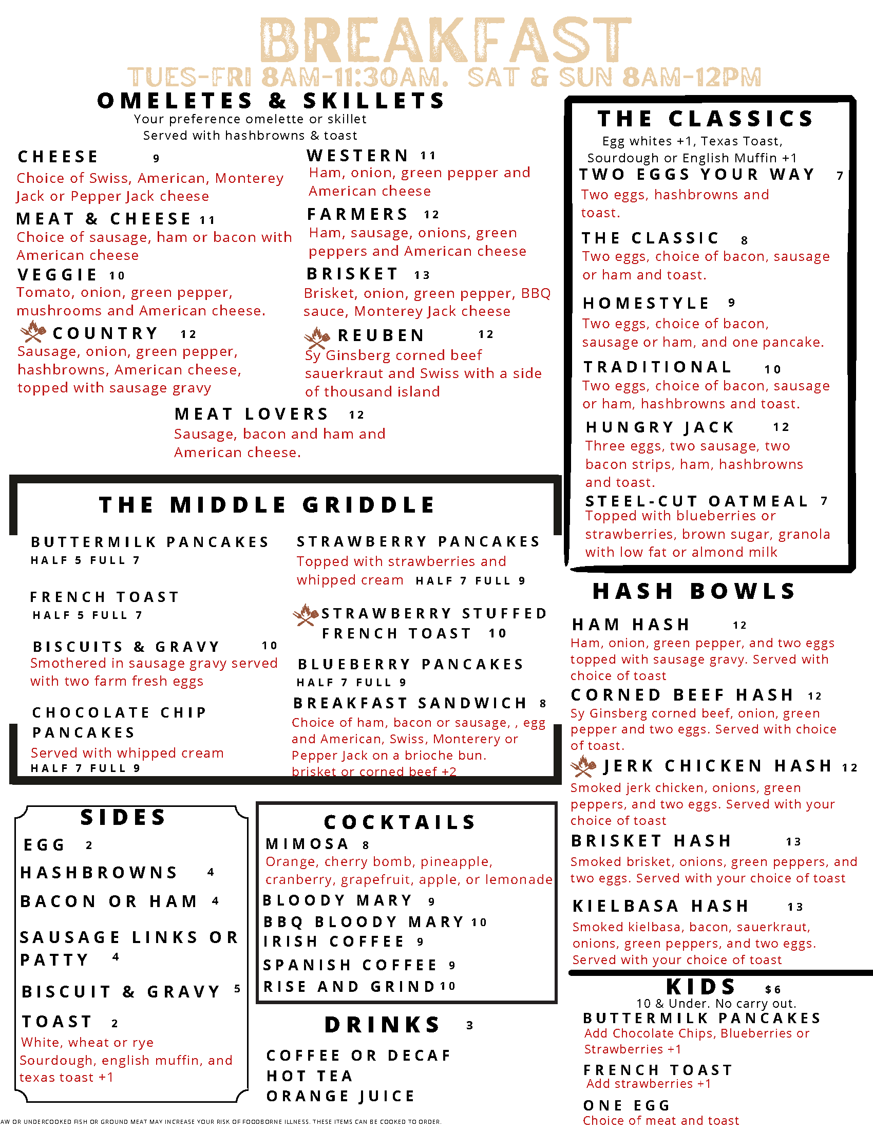 Jack's Roadside BBQ Menu
